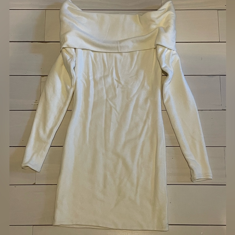 Are You Am I Off-Shoulder Dress